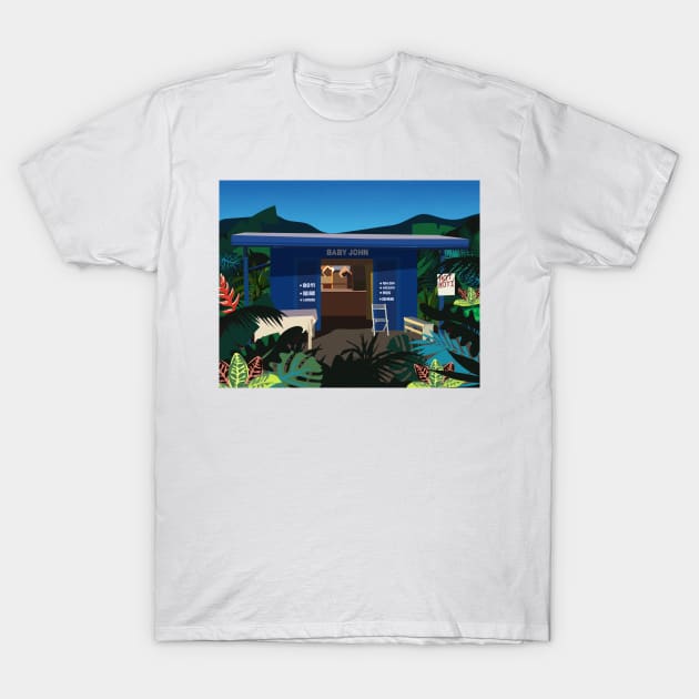 Shop at Dusk T-Shirt by nicholashugginsdesign